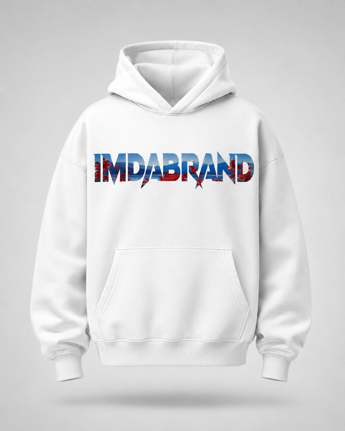 Preorder- IMDABRAND Purpose Landscape White Hoodie