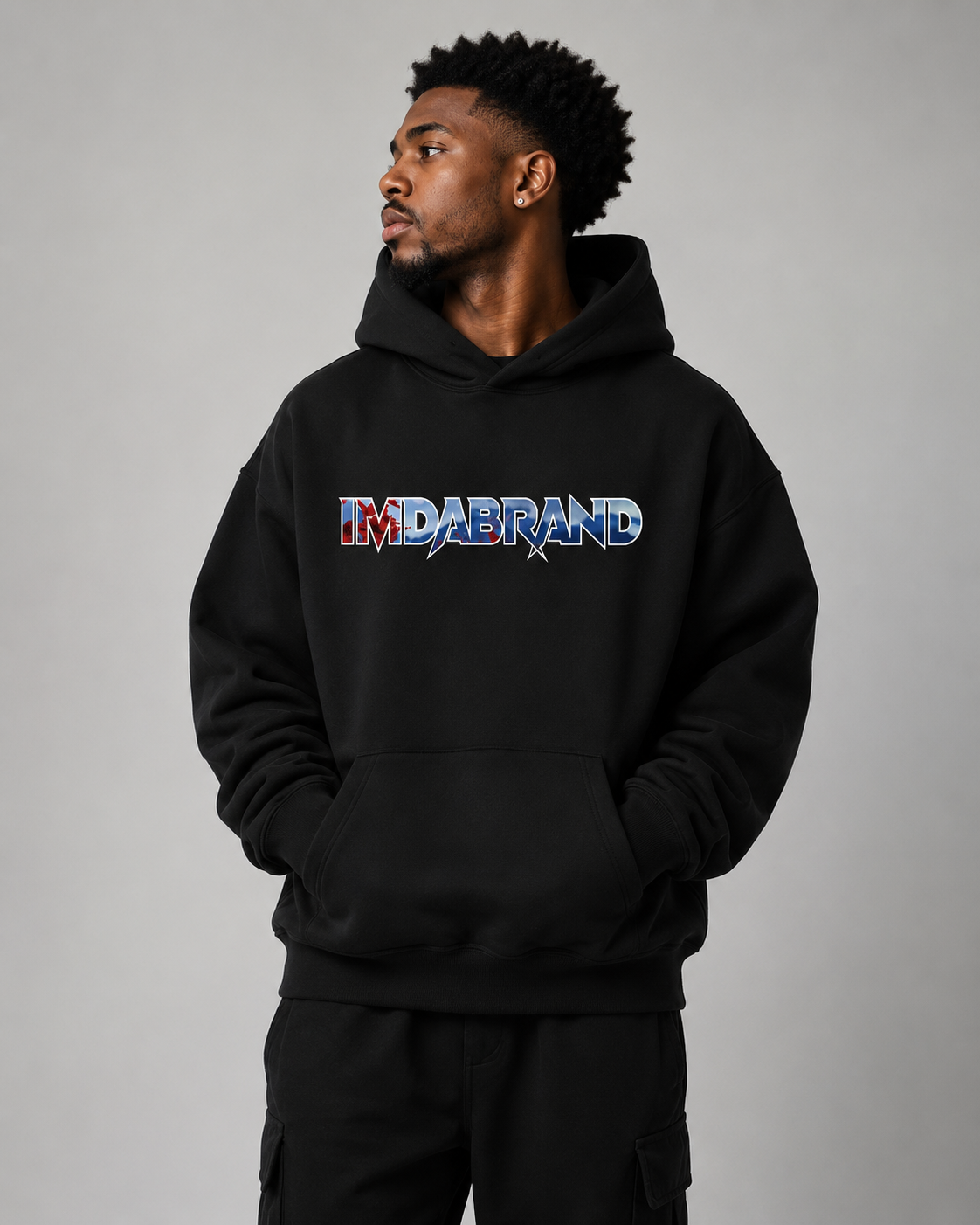 Preorder-IMDABRAND Purpose Landscape Black Hoodie