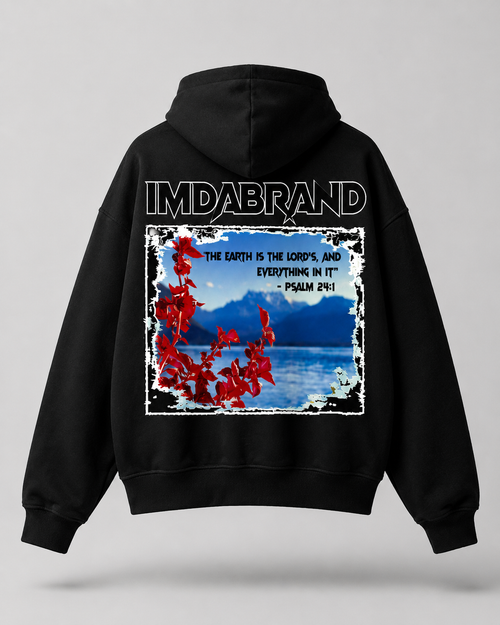 Preorder-IMDABRAND Purpose Landscape Black Hoodie